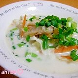 牛乳＆白だしで簡単☆野菜たっぷり生姜ミルクスープ